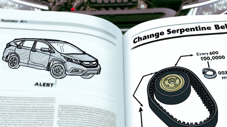 how often to change serpentine belt honda crv