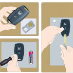 how to change battery on 2015 honda crv key fob