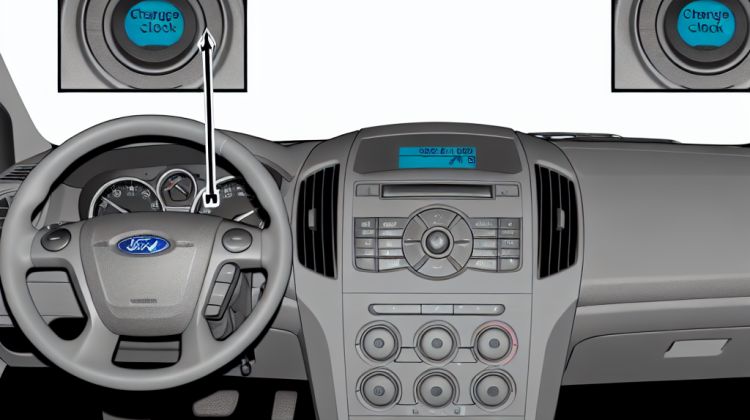 how to change clock on ford escape