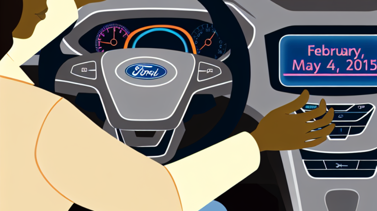 how to change date on 2015 ford edge