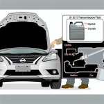 how to check transmission fluid on 2015 nissan sentra