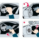 how to open gas tank on toyota corolla