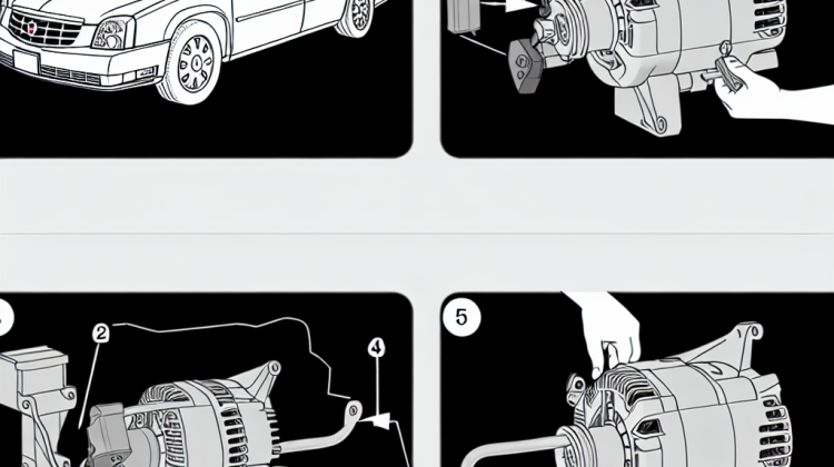 how to replace a alternator on a 2004 cadillac deville