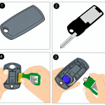 how to replace honda fit key fob battery