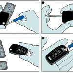 how to replace honda key battery 2013