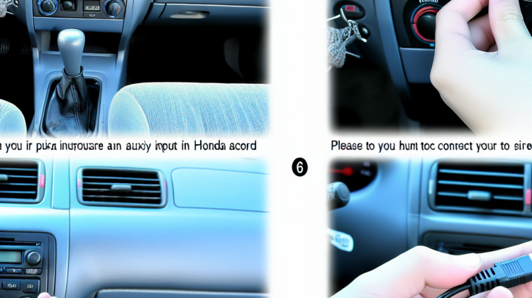 how to use aux in 2006 honda accord