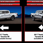 what is difference between sr and sr5 toyota tacoma 2017