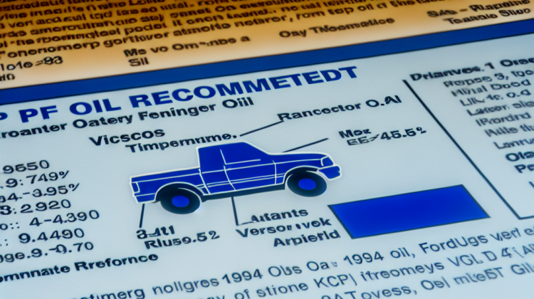 what oil does a 1994 ford ranger take