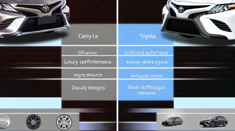 whats the difference between a toyota camry le and se