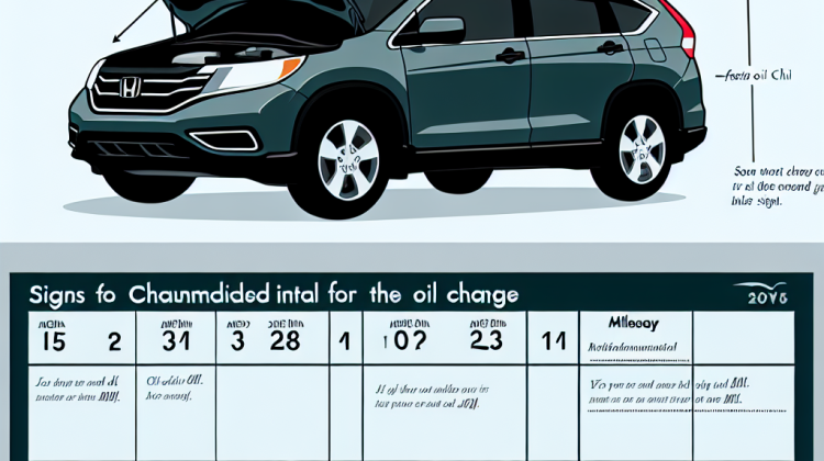 when to change oil in a brand new honda crv