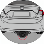 where is the backup camera on 2015 honda civic