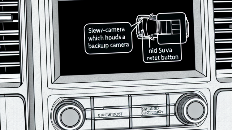 where is the ford edge backup camera reset button