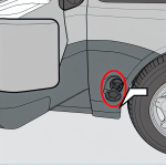 where is the gas cap on ford transit